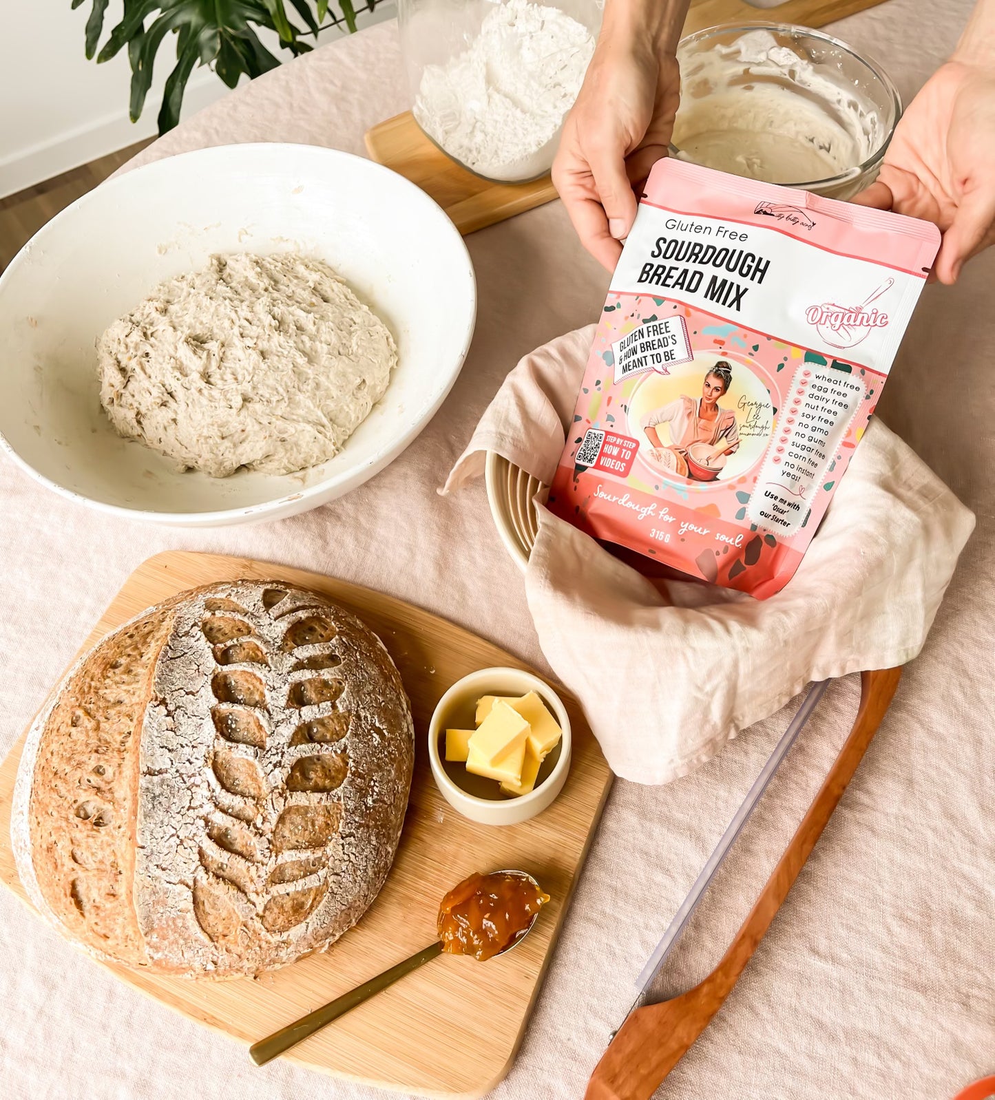 Gluten Free Organic Sourdough Bread Mix 315g
