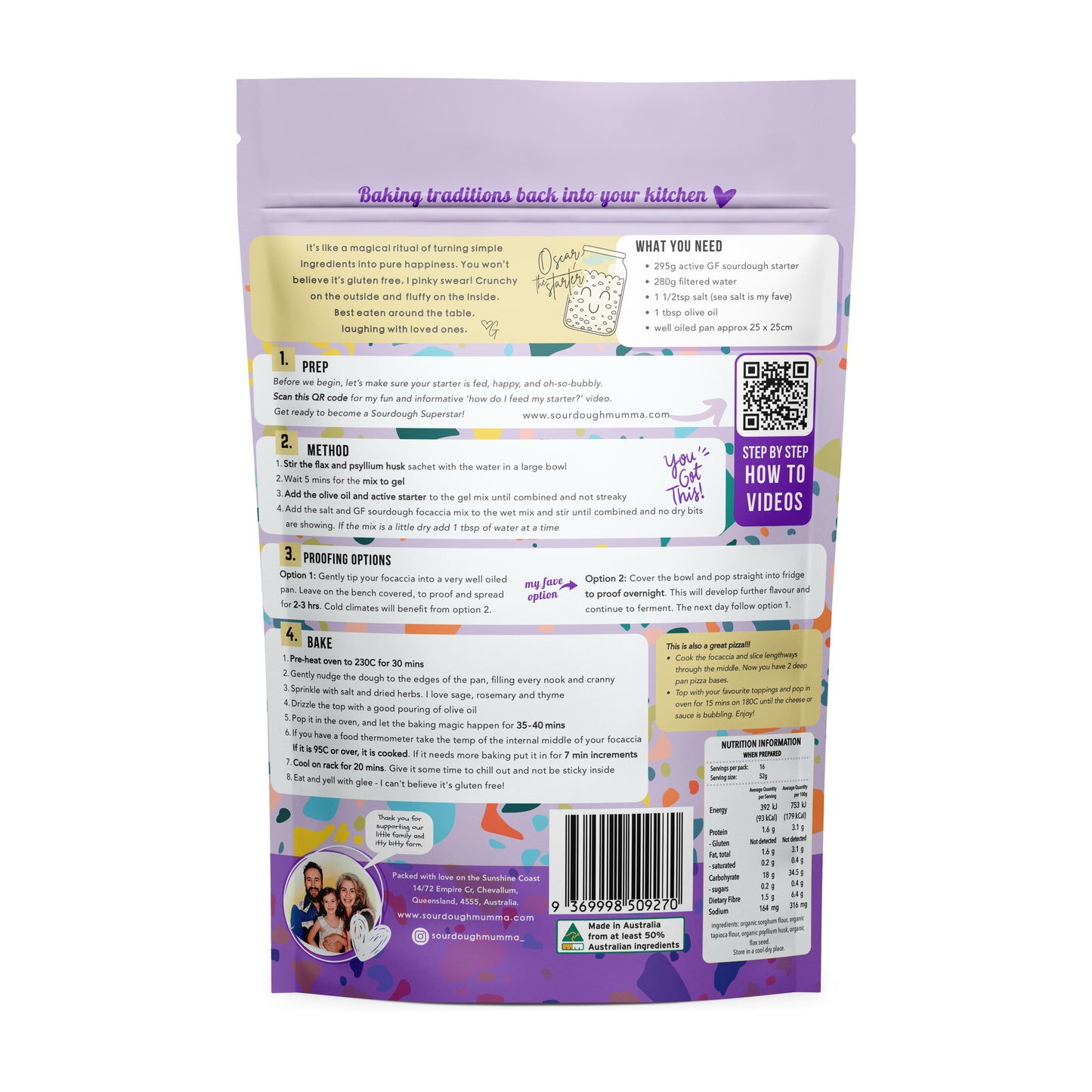 Gluten Free Organic Focaccia Mix 277g