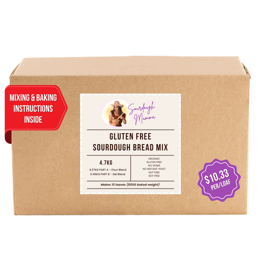 Gluten Free Sourdough Bulk Mix 4.7kg (15 Loaves $10.33 per loaf)