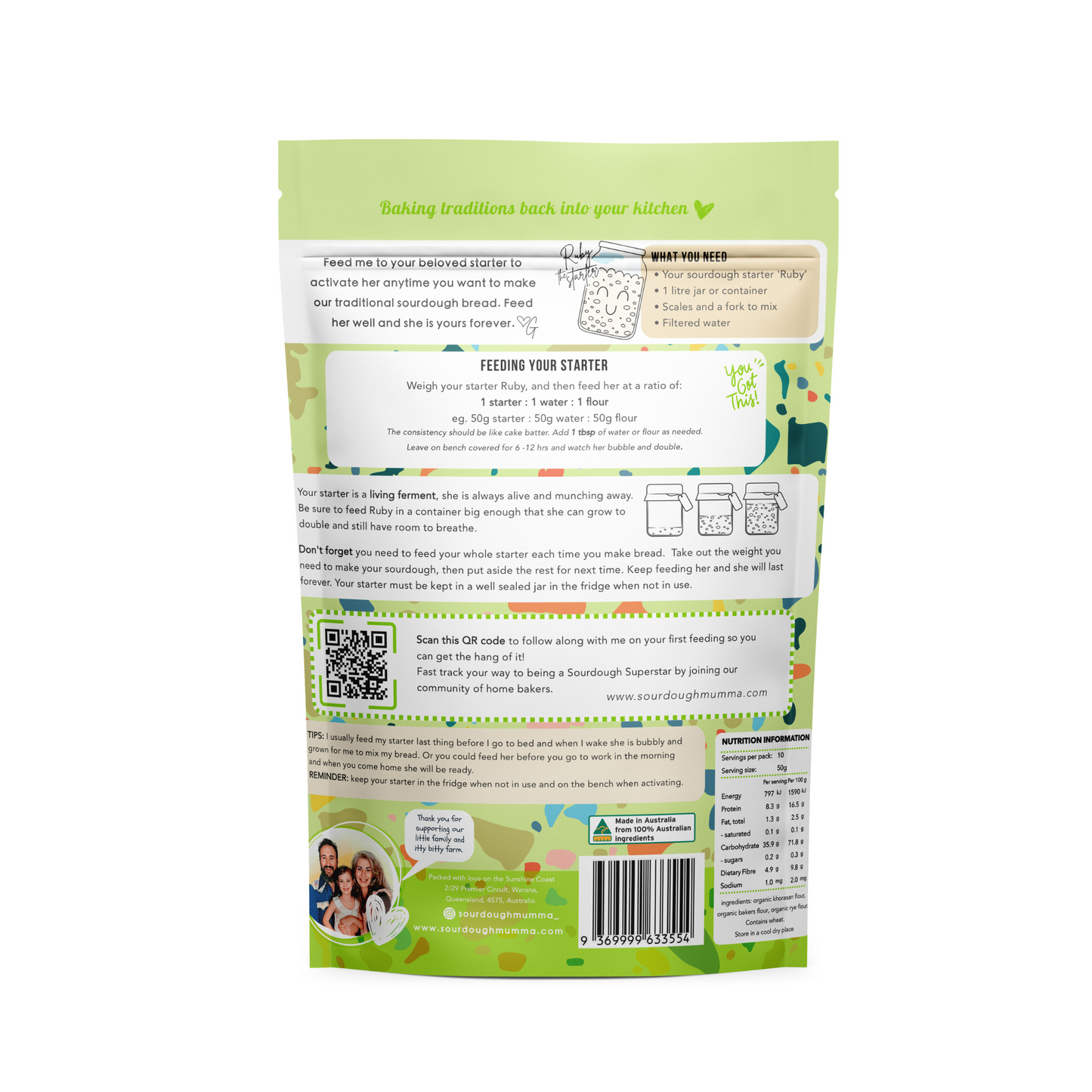 Organic Feed My Starter Mix 500g